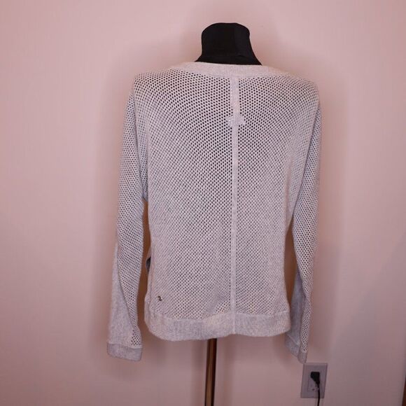 Lululemon Bhakti Life Heathered Grey Sweater Sz 4 - Picture 3 of 6
